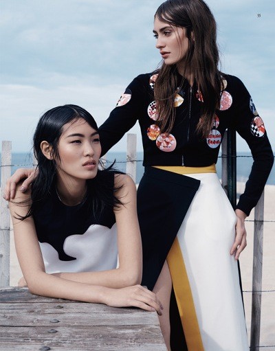 Vogue-China-January-2015-Benny-Horne-Chiharu-Okunugi-Manuela-Frey-Marine-Deleeuw-Sophie-Touchet-Waleska-Gorczevski-5