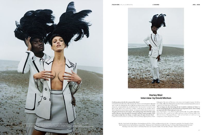 Anja & Ibrahim (L'Uomo Vogue)