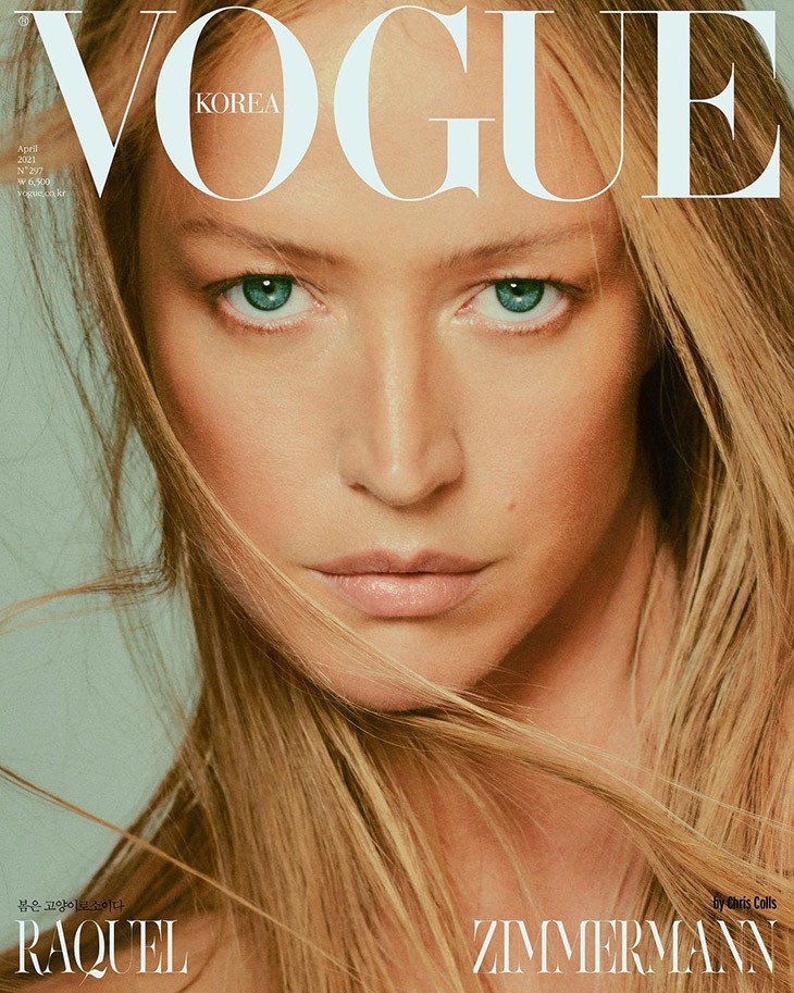 Raquel Zimmermann in Vogue Korea photographed by Chris Colls and Make up by Fulvia Farolfi-7