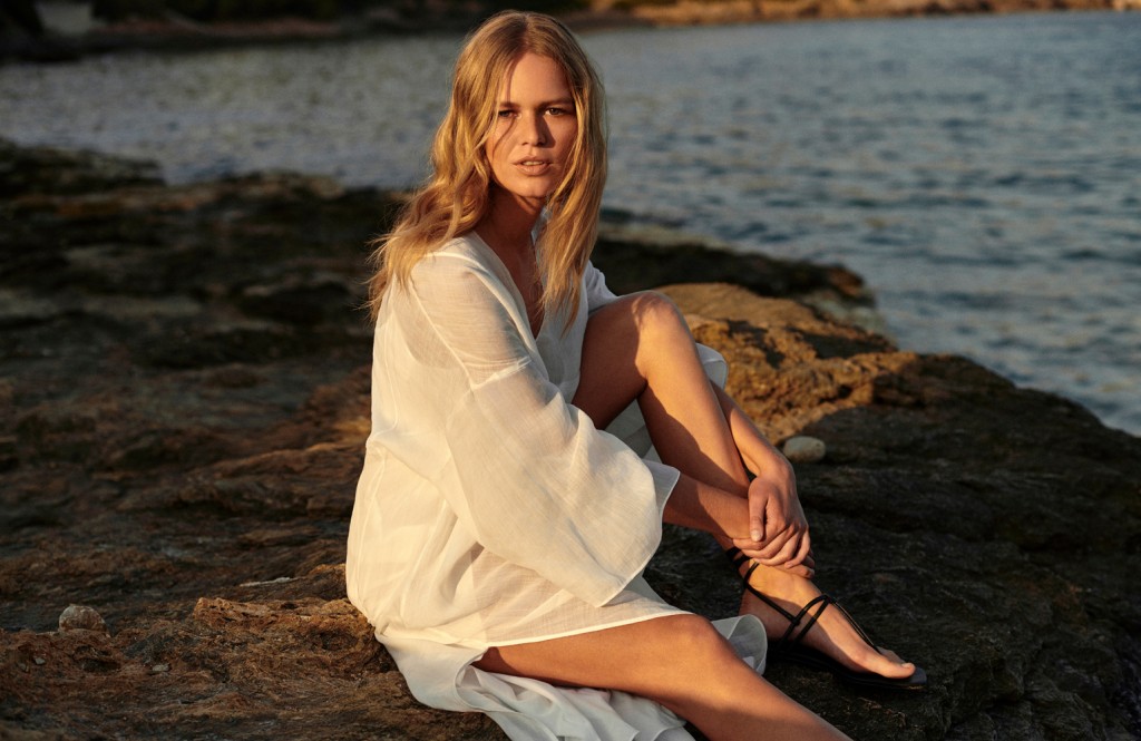 Dan Martensen shoots Anna Ewers for Massimo Dutti Cahier de Voyage Swimwear Campaign-3