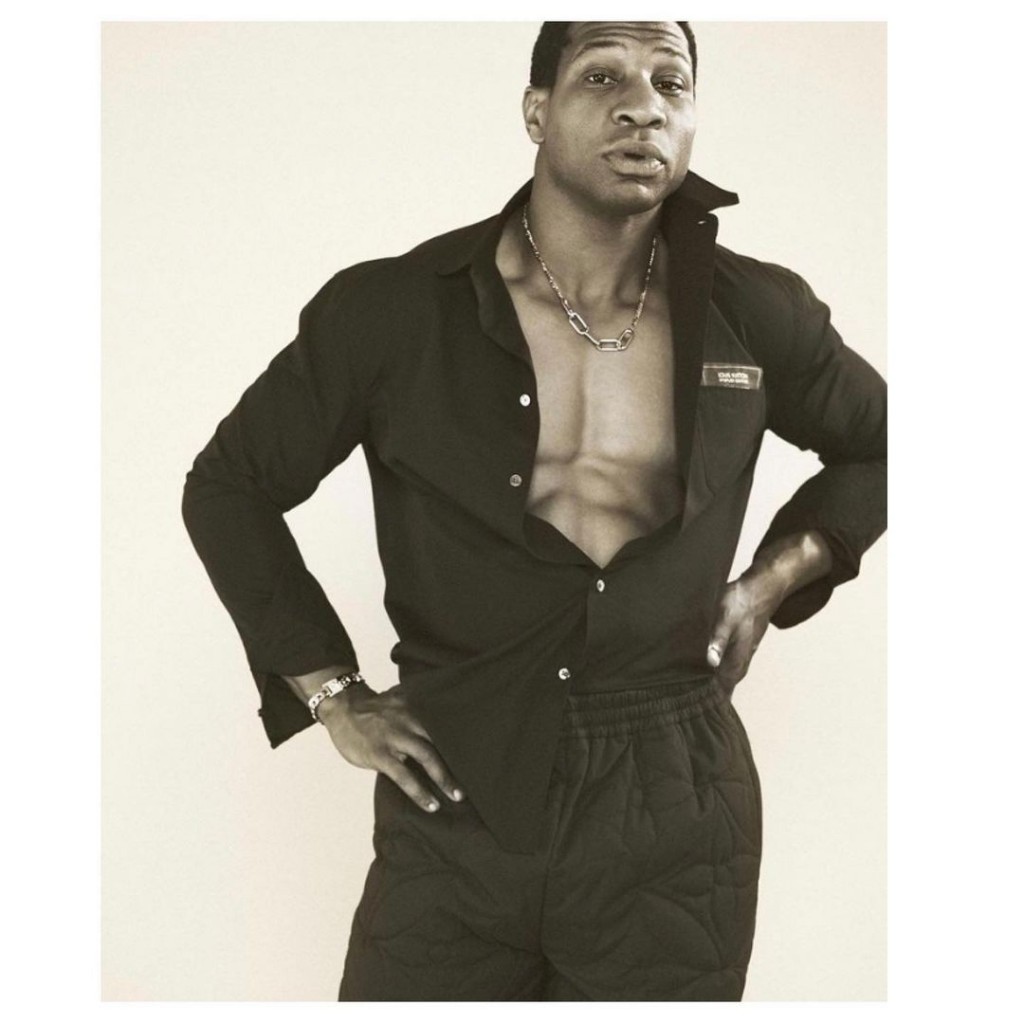 Cover story with actor Jonathan Majors shot by Mark Kean for Arena HOMME+-2