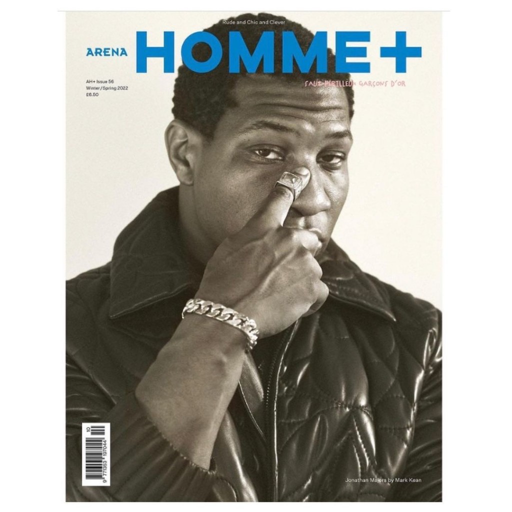 Cover story with actor Jonathan Majors shot by Mark Kean for Arena HOMME+-3