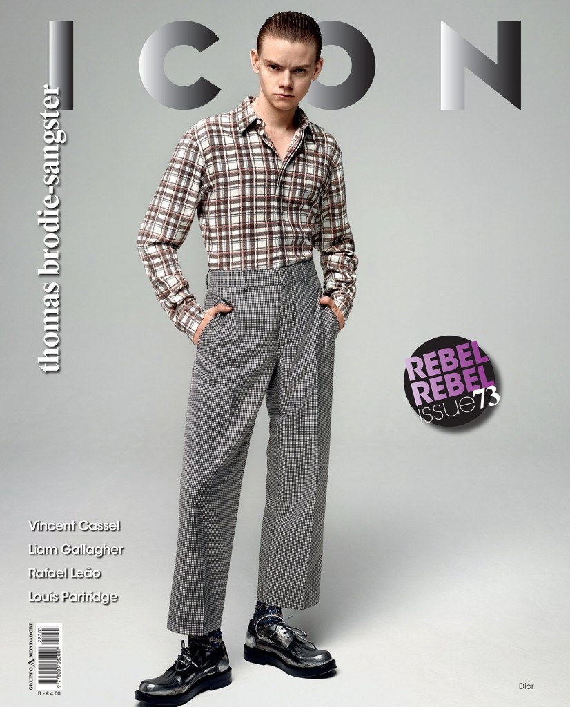 Fabien Kruszelnicki photographs Thomas Brodie-Sangster for the new cover story of Icon Magazine-7
