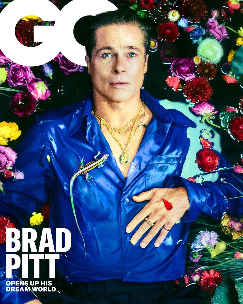 Brad Pitt Opens Up His Dream World – editorial by photographer Elizaveta Porodina for GQ Magazine-1