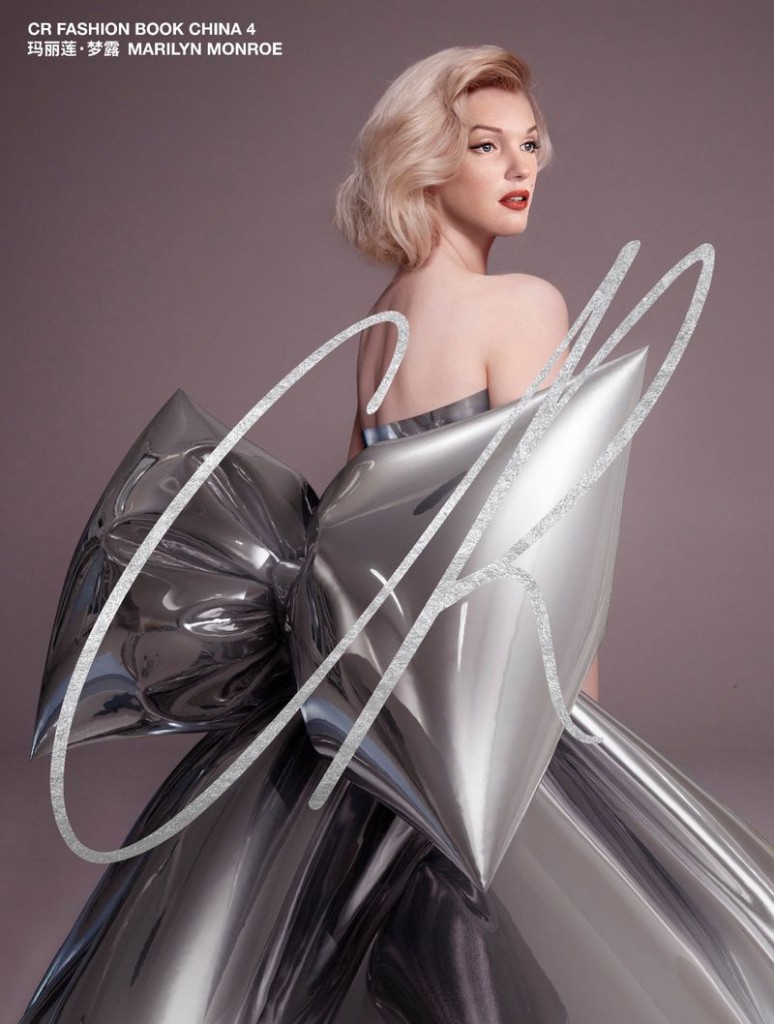 CR Fashion Book China – Marilyn Monroe virtually reimagined, Make-up by Fulvia Farolfi-6
