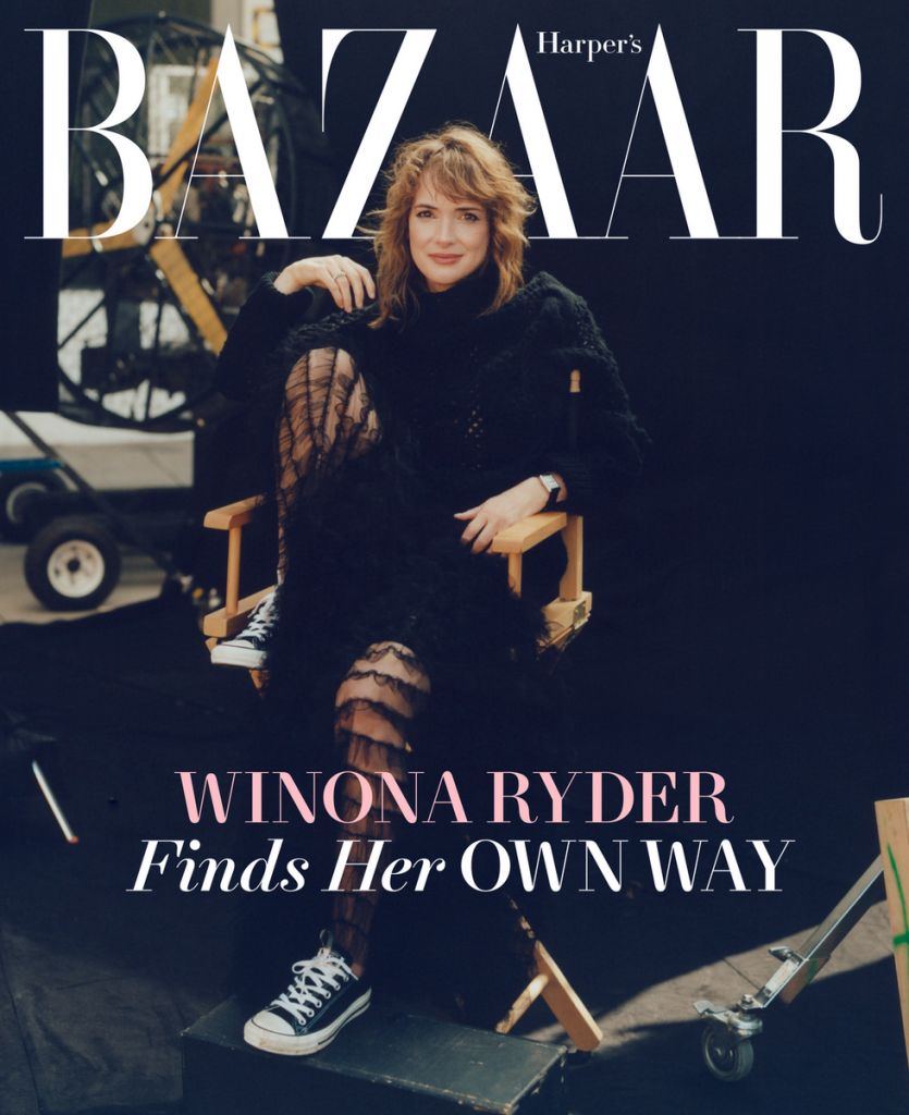 Winona Ryder photographed by Dan Martensen for Harpers Bazaar US-1