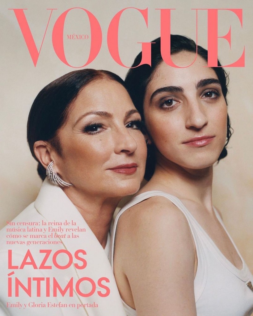 Cover story with Gloria Estefan and her daughter Emily photographed by Alexander Saladrigas for Vogue Mexico-1