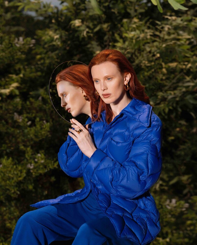 Karen Elson for the JNBY FW 22 Campaign photographed by Synchrodogs-4