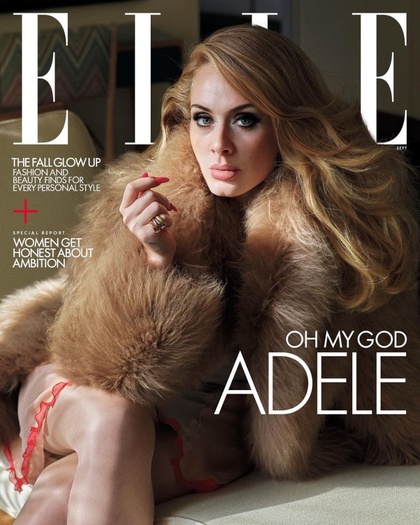 Elle UK October 2022 Cover story with Adele, Make-up by Fulvia Farolfi-1