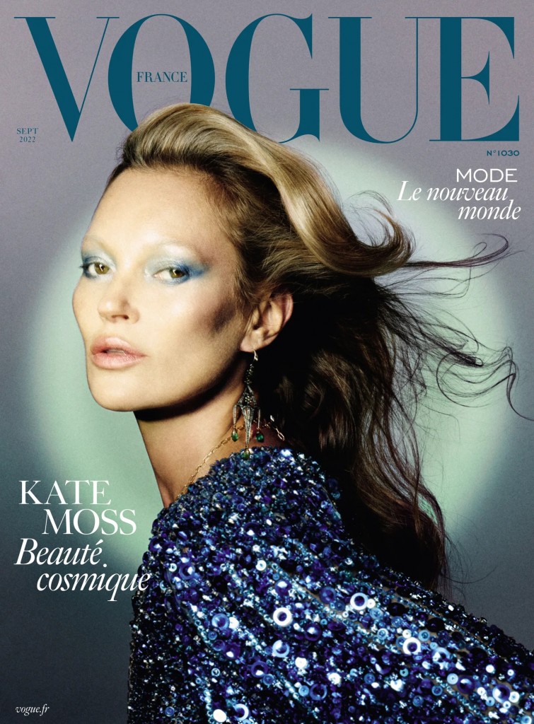 Kate Moss is the cover star of Vogue France September issue photographed by Carlijn Jacob