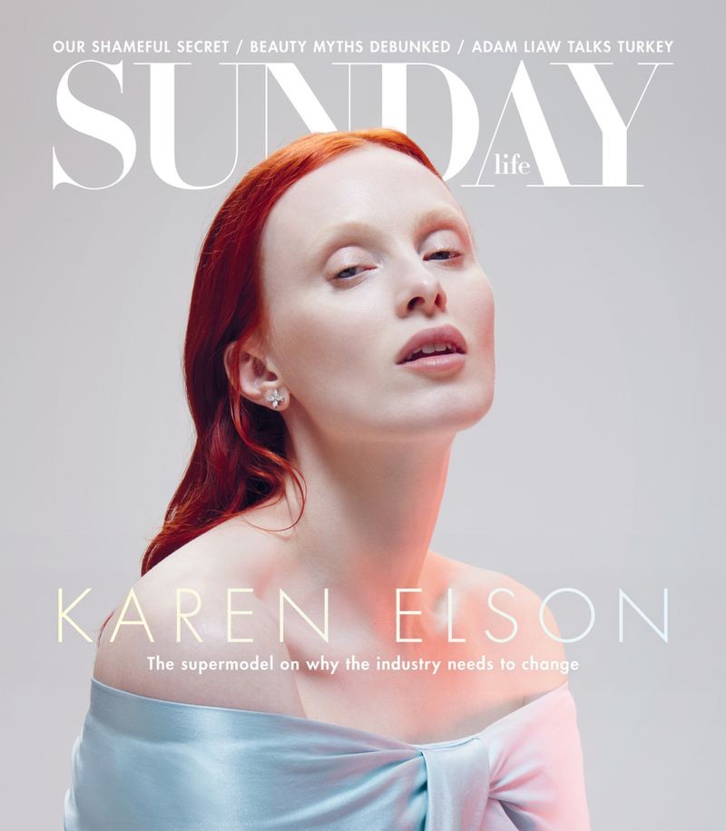 Cover shot with Karen Elson by Manolo Campion