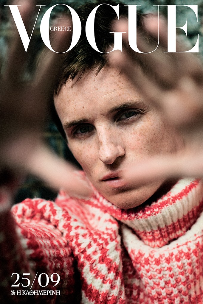 Cover story with actor Eddie Redmayne photographed by Johan Sandberg for Vogue Greece-5