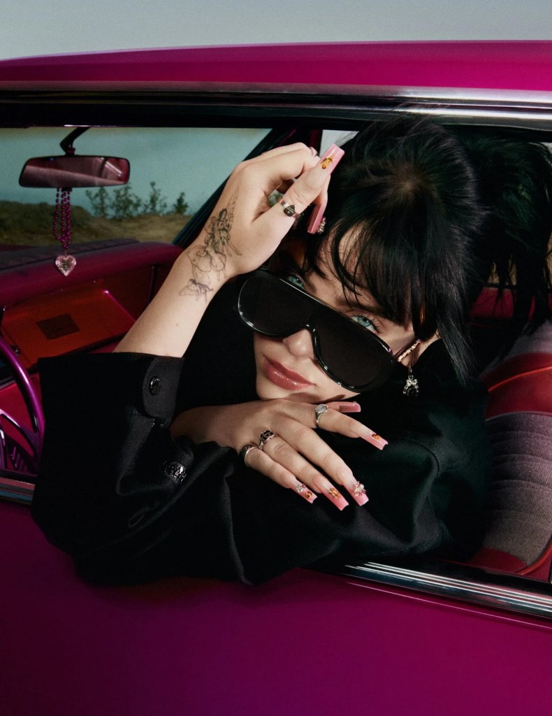 Billie Eilish in Gucci Eyewear Campaign photographed by Harley Weir-1