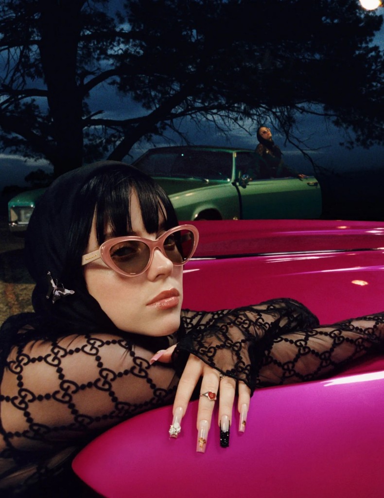 Billie Eilish in Gucci Eyewear Campaign photographed by Harley Weir-2