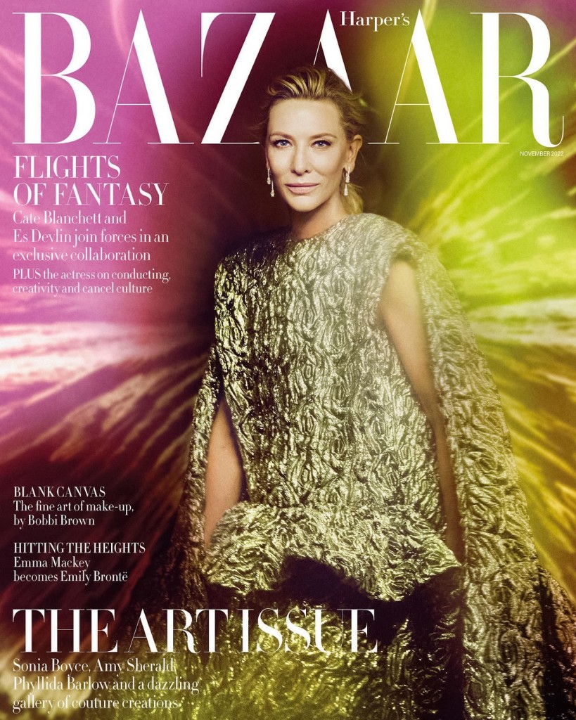 Cate Blanchett in Harper's Bazaar UK November 2022 by photographer Kristian Schuller-7