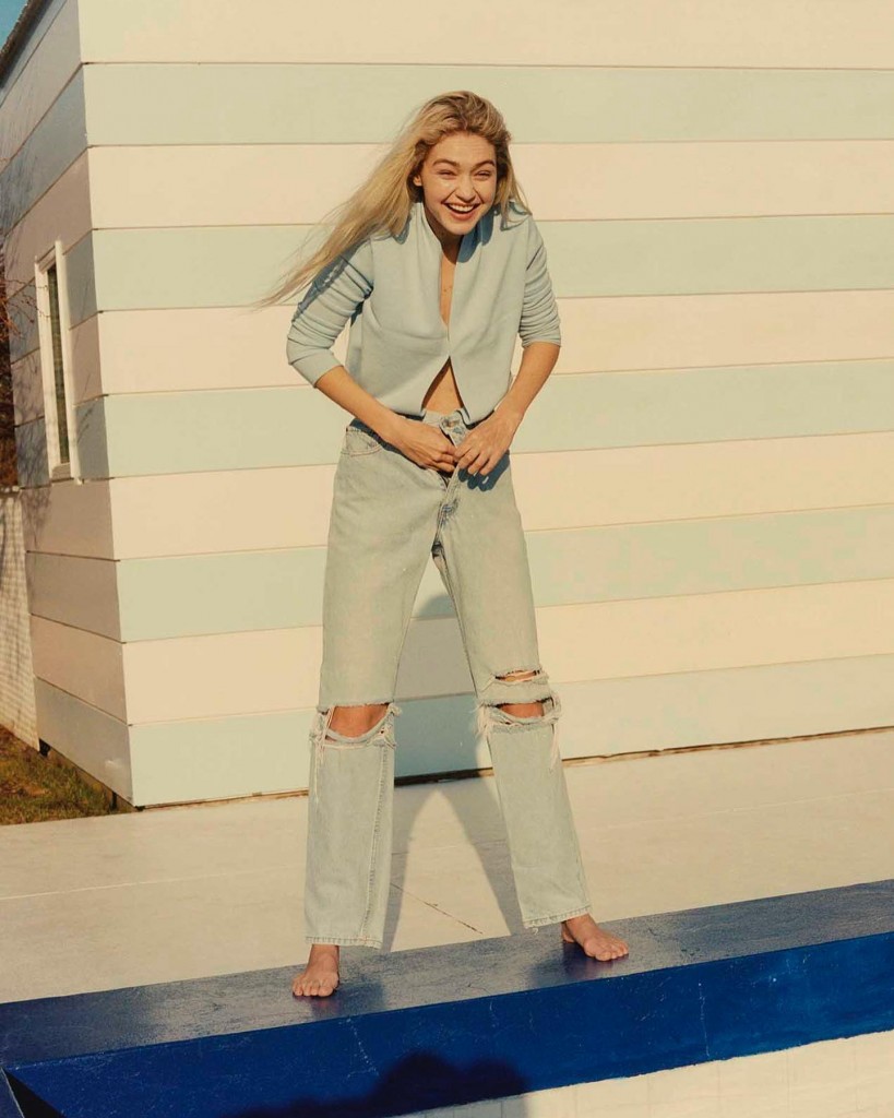 Gigi Hadid for the Guest In Residence Spring:Summer 2023 collection, photographed by Quentin De Briey-3