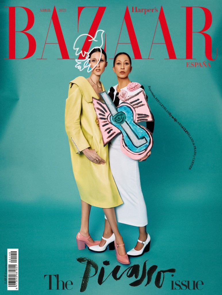 Vladimir Martí shot Pat and Anna Cleveland Make for Harper's Bazaar Spain-7