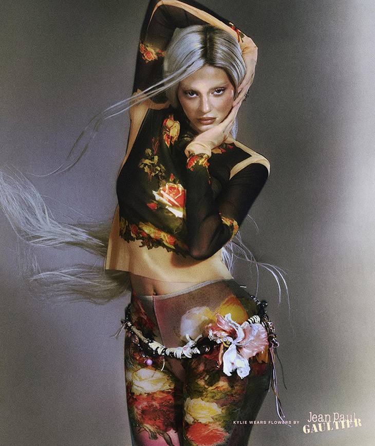 Kylie Jenner photographed by Elizaveta Porodina for Jean Paul Gaultier Flowers Campaign-3