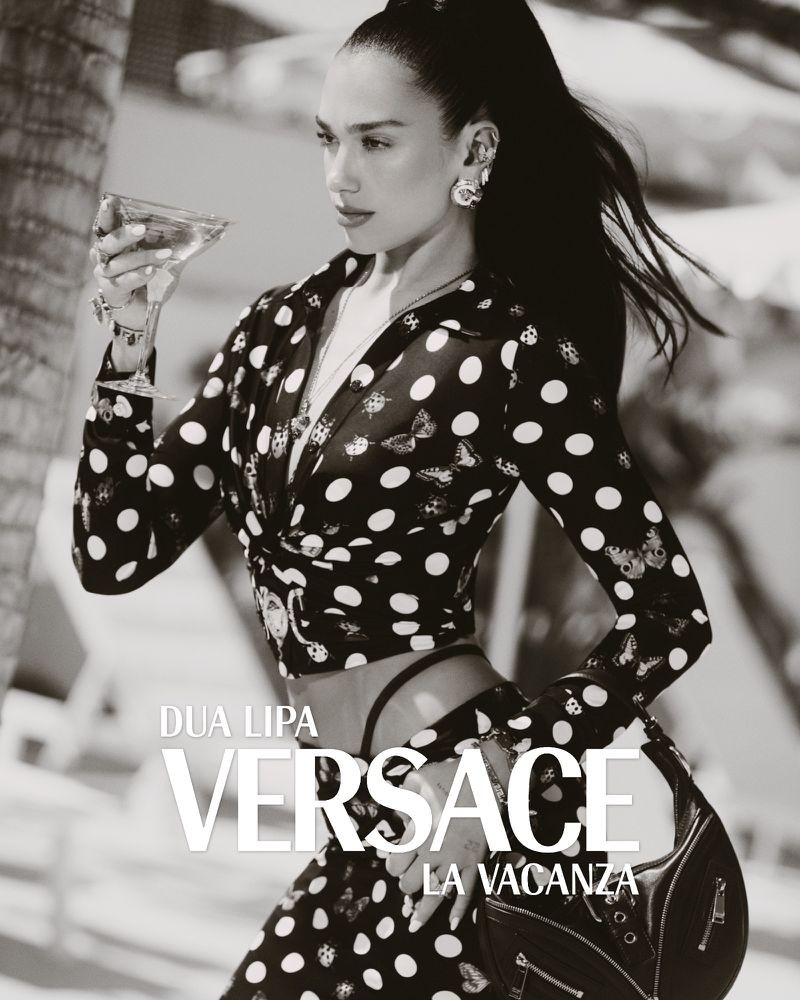Dua Lipa Versace La Vacanza campaign by photographer Carlijn Jacobs-3