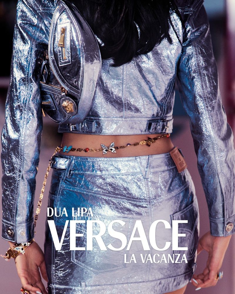 Dua Lipa Versace La Vacanza campaign by photographer Carlijn Jacobs-7
