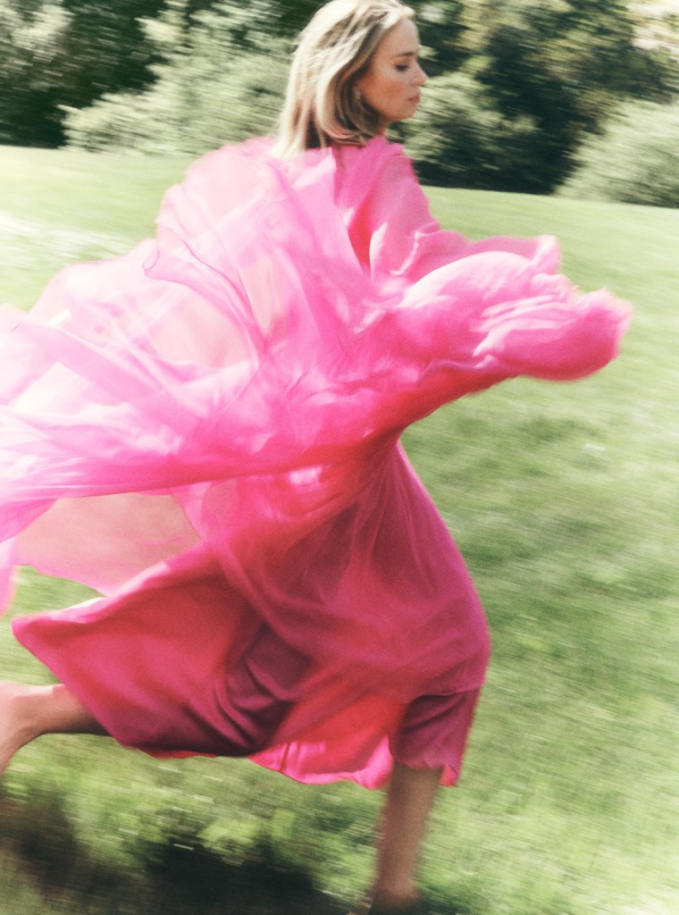 Fashion editorial with Emily Blunt shot by Tom Schirmacher for Harper's Bazaar Uk-5