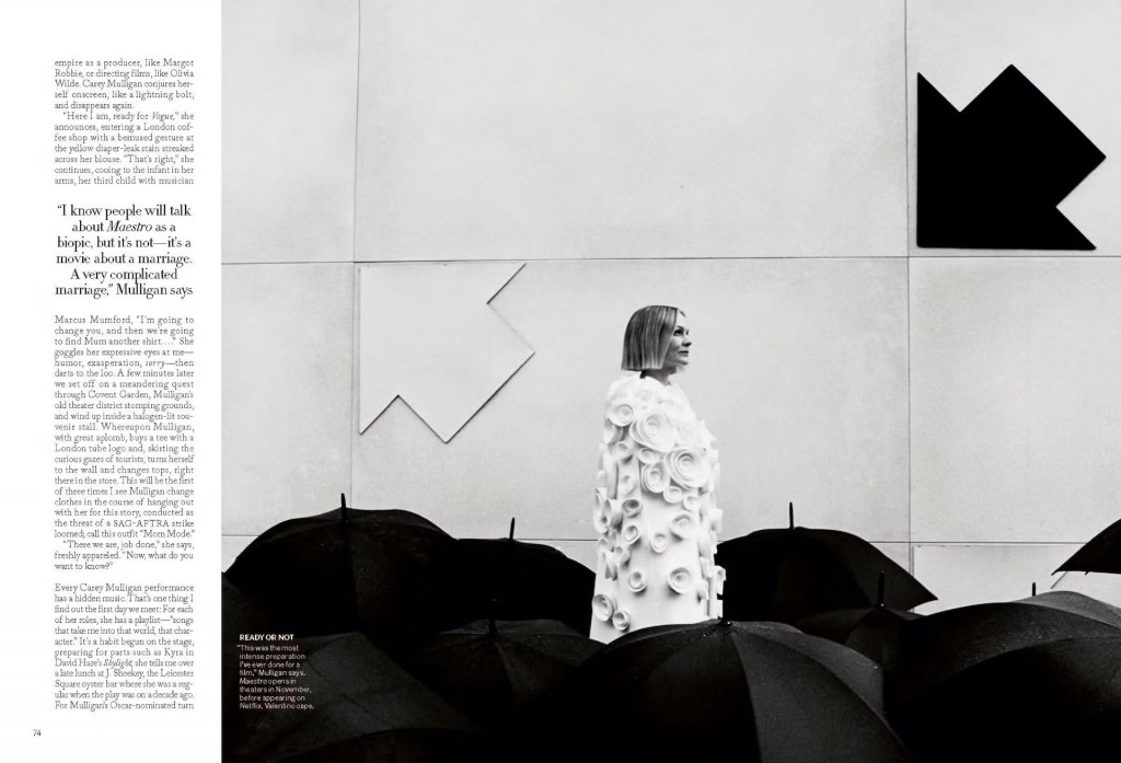 Carey Mulligan for American Vogue November cover story shot by Jack Davison-4