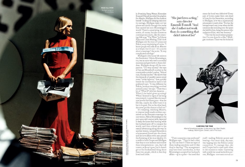 Carey Mulligan for American Vogue November cover story shot by Jack Davison-6