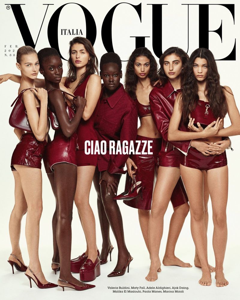 Vogue Italia February 2024 Cover shot by Mark Kean